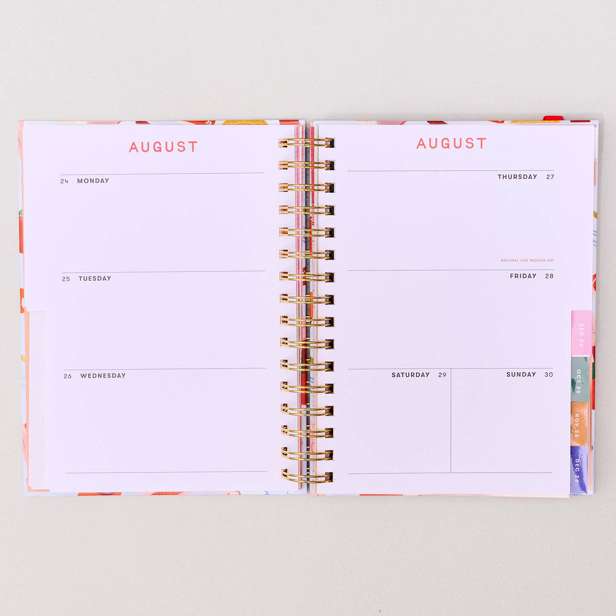 Medium 17-Month Academic Planner, Oil Paint Floral