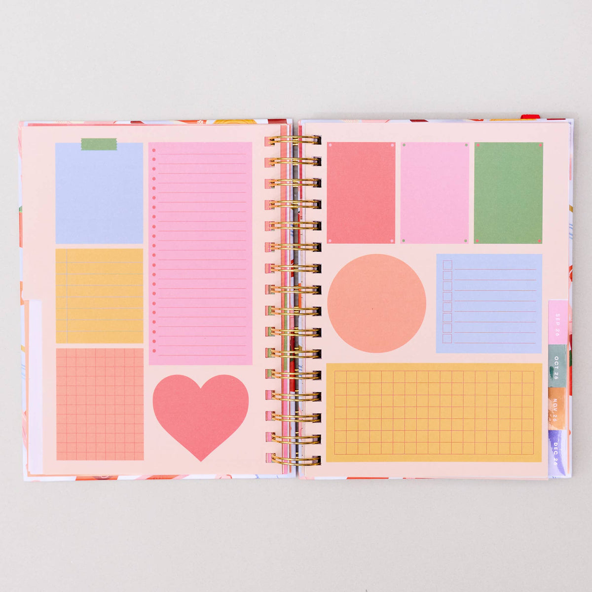 Medium 17-Month Academic Planner, Oil Paint Floral