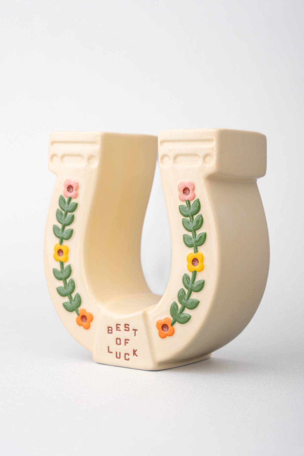 Ceramic Vase, Horseshoe