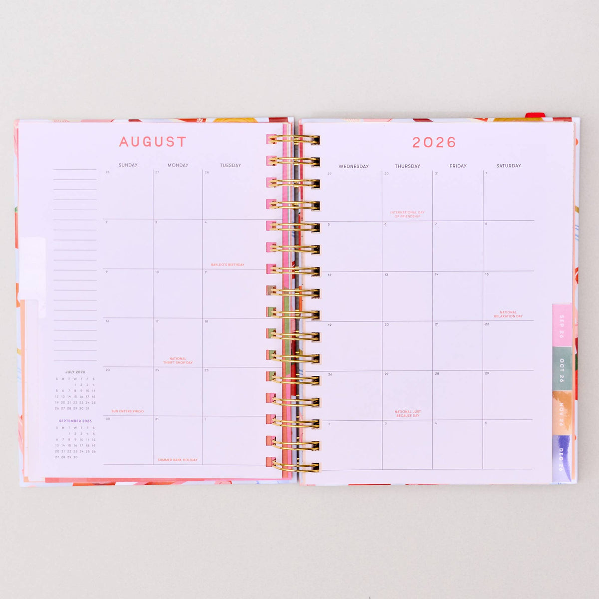 Medium 17-Month Academic Planner, Oil Paint Floral