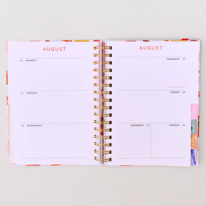 Medium 17-Month Academic Planner, Oil Paint Floral