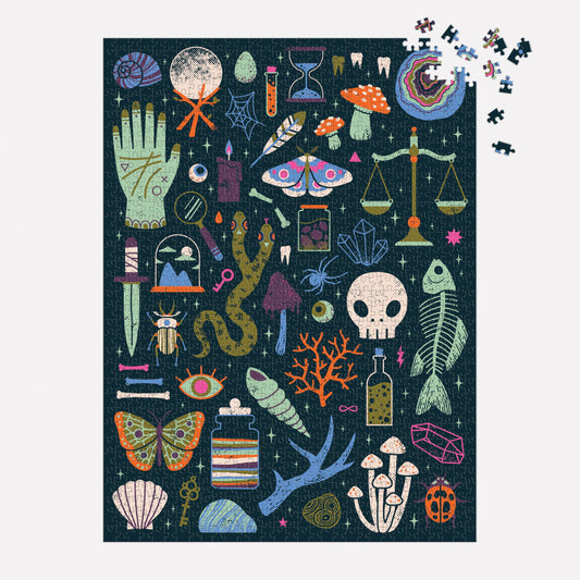 Occult and Curious 1000 Piece Glow in the Dark Puzzle