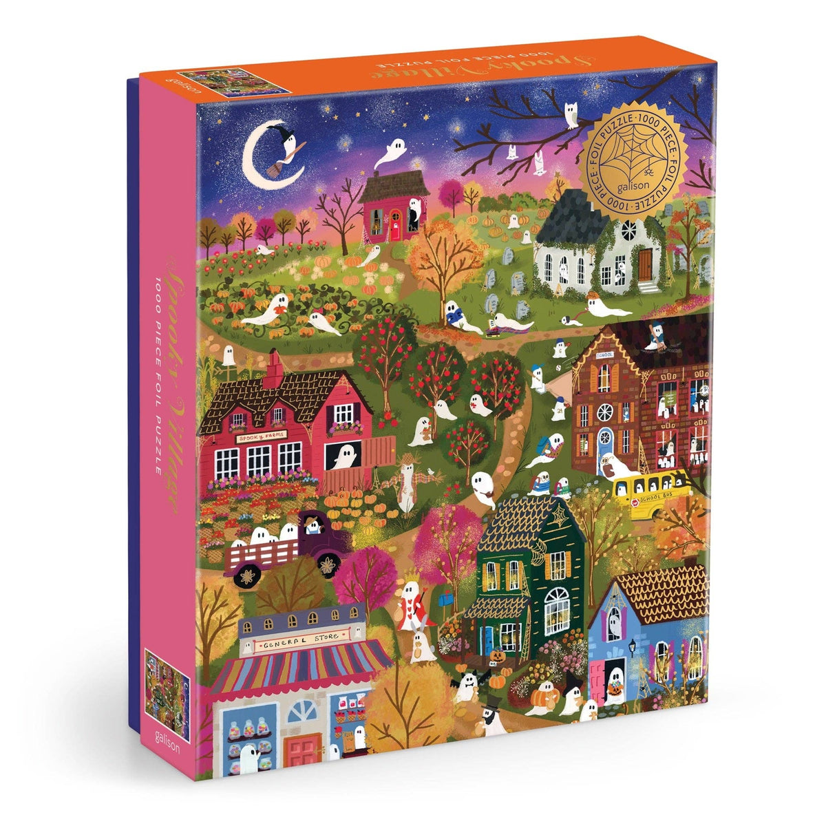 Joy Laforme Spooky Village 1000 Piece Foil Puzzle