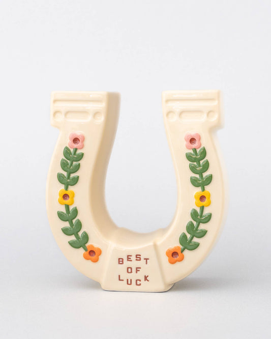 Ceramic Vase, Horseshoe