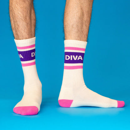 Diva Gym Crew Socks
