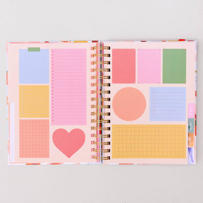 Medium 17-Month Academic Planner, Oil Paint Floral