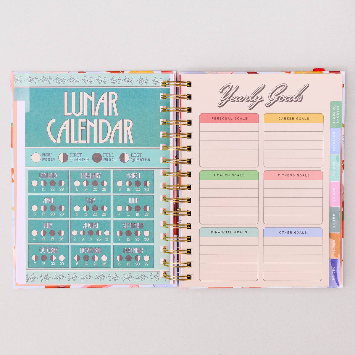 Medium 17-Month Academic Planner, Oil Paint Floral