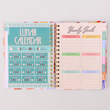 Medium 17-Month Academic Planner, Oil Paint Floral