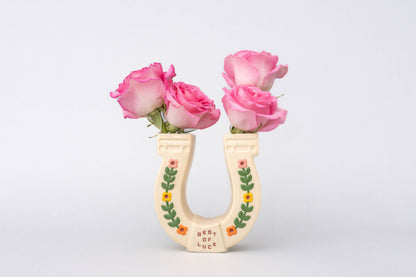 Ceramic Vase, Horseshoe