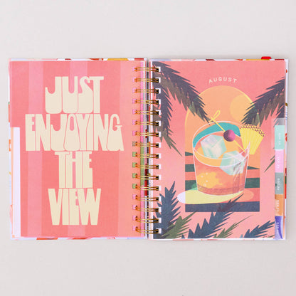 Medium 17-Month Academic Planner, Oil Paint Floral